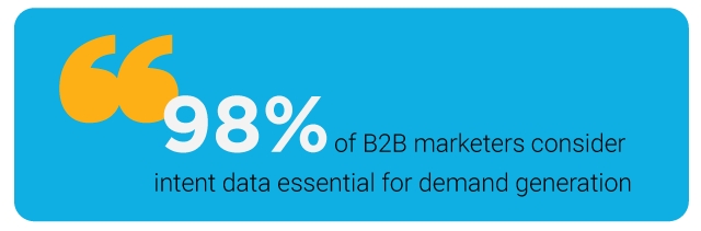 Intent data essential for demand gen