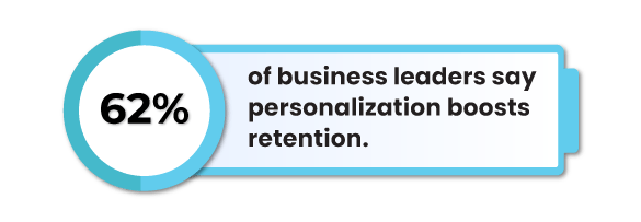 Personalization boosts customer retention