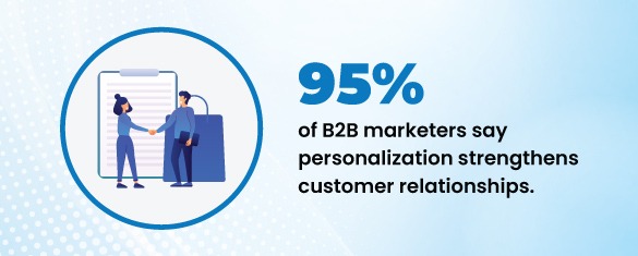 Personalization strengthens customer relationships